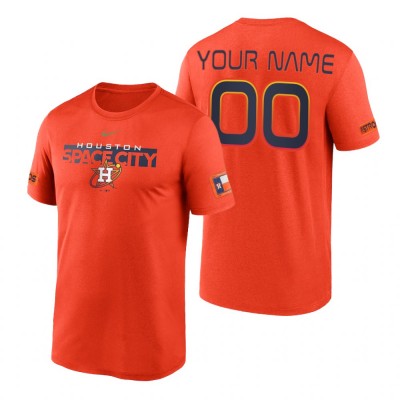 Houston Astros Custom Orange Legend 2022 City Connect TShirt